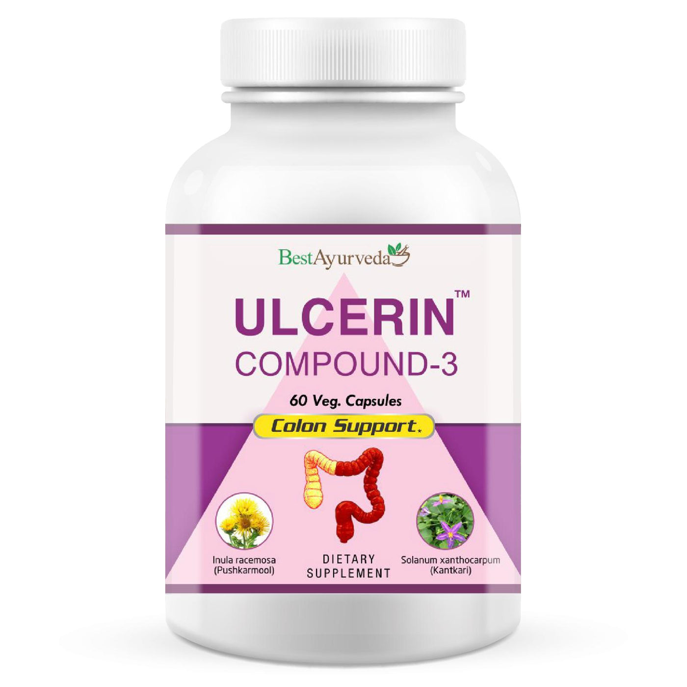 Best Ayurveda Ulcerin Compound-3 (60 Capsules)