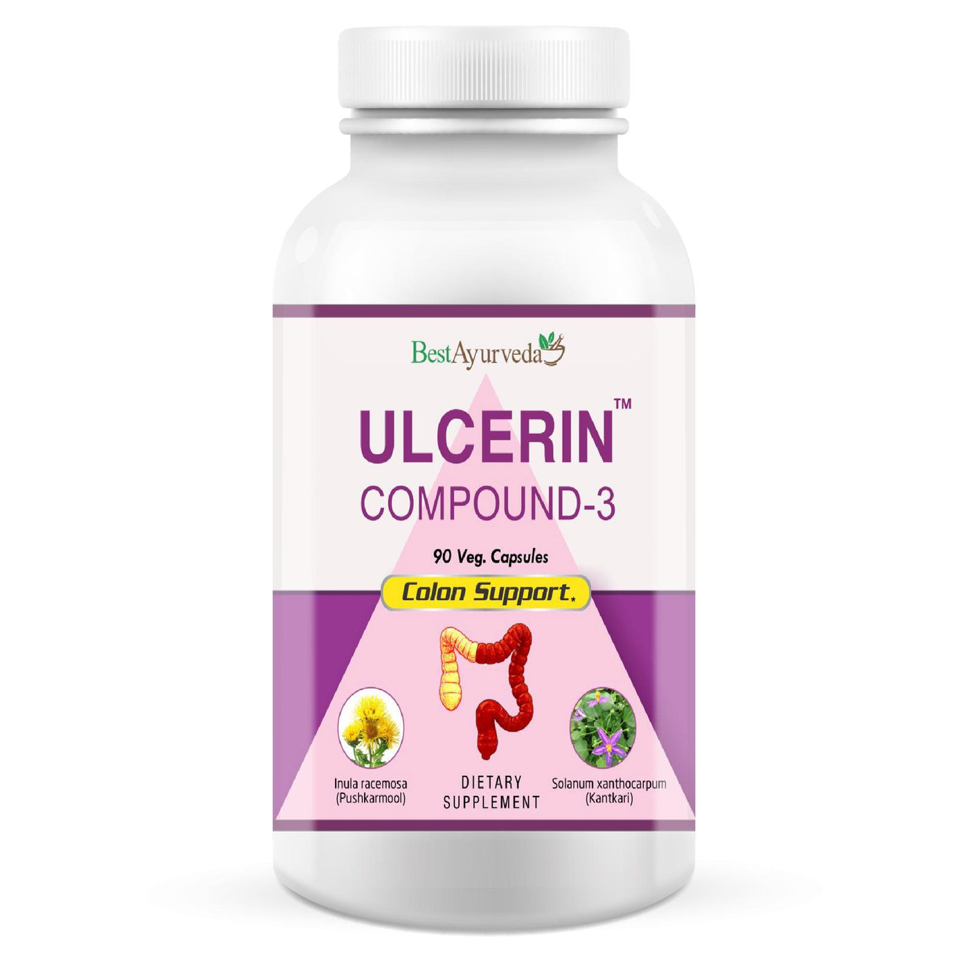 Best Ayurveda Ulcerin Compound-3 (90 Capsules)